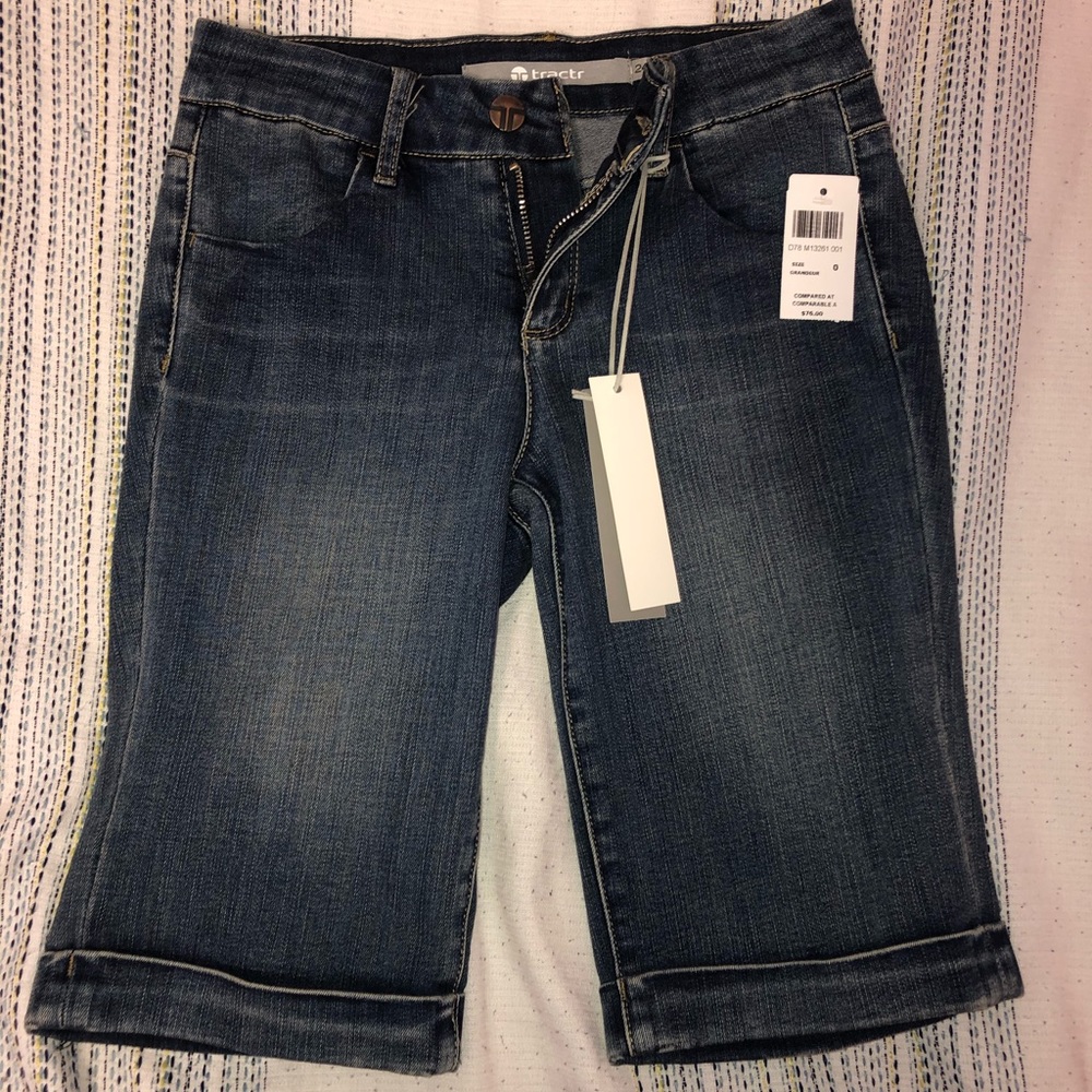 mid-rise tractr brand jeans